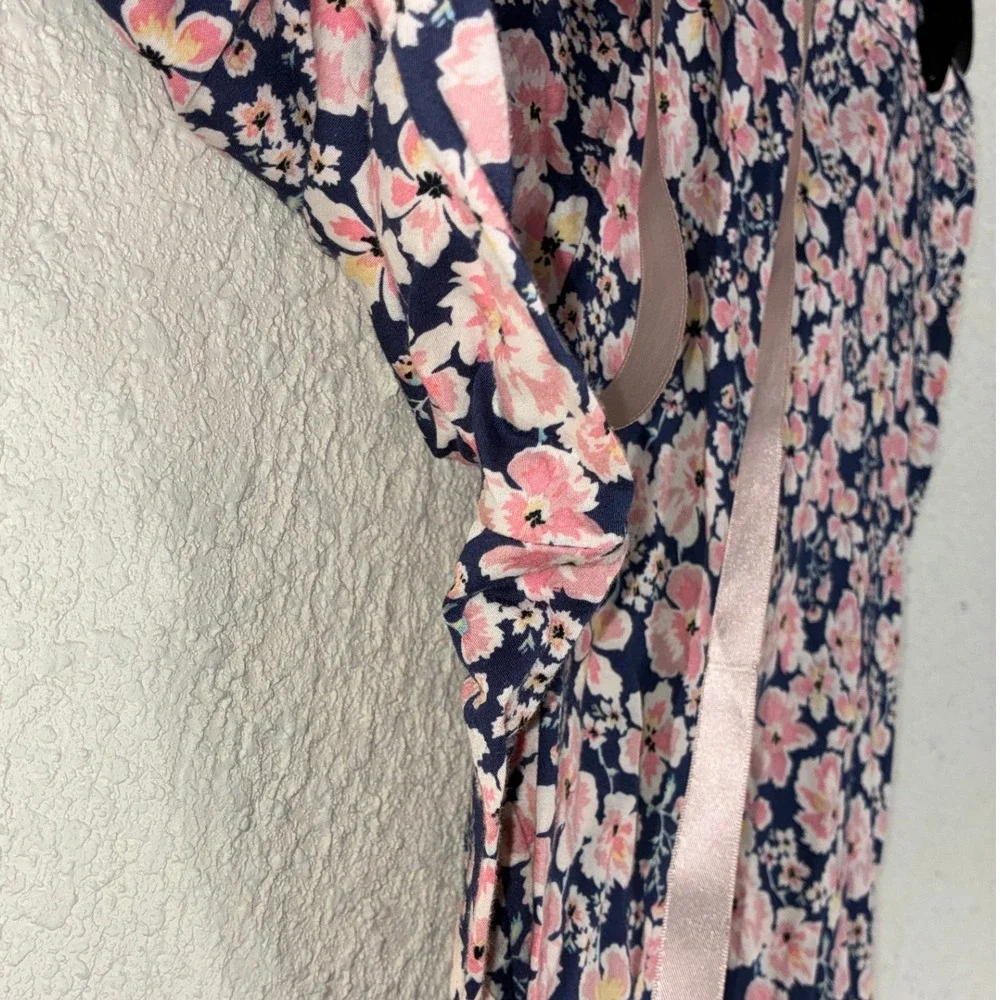 Floral Pink and Navy Women's Pajama Set